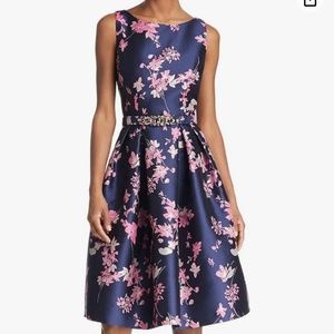 Eliza J Floral Jacquard Dress SIZE 10 Cocktail Dress